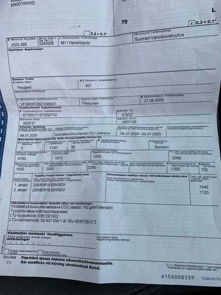 Peugeot 407 Liperi - valokuva 2