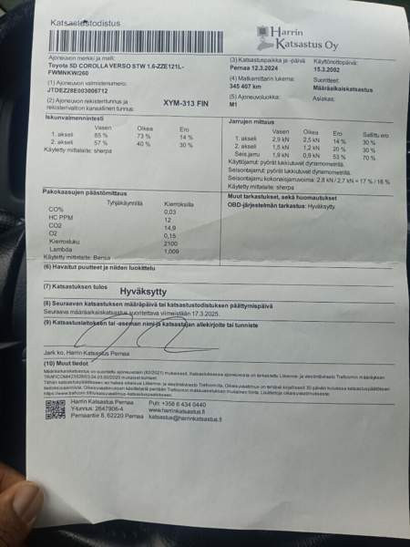 Toyota Corolla Verso Tampere - valokuva 7