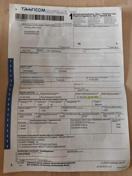 Volkswagen Touran Kokkola - valokuva 6