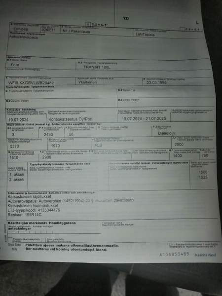 Ford Transit Merikarvia - valokuva 8