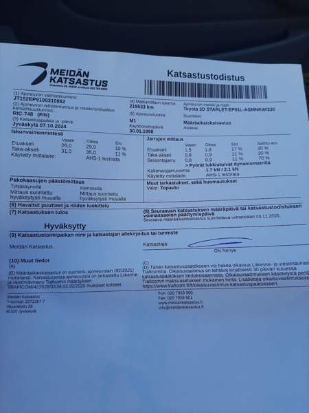 Toyota Starlet Jyvaeskylae – foto 6