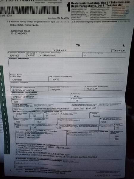 Chevrolet Matiz Kuopio – foto 6