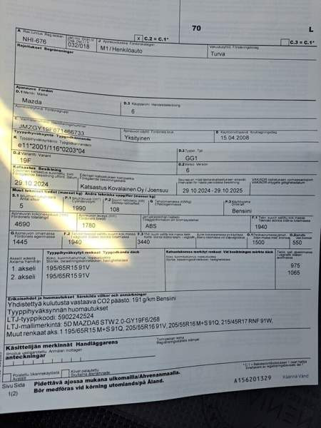 Mazda 6 Joensuu - photo 2