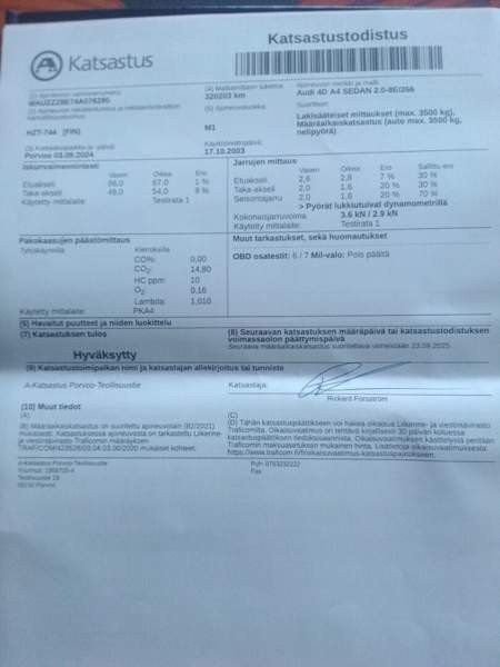 Audi A4 Porvoo - valokuva 4