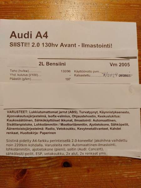 Audi A4 Raasepori - valokuva 7