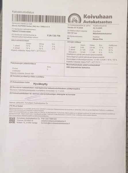 Skoda Superb Vantaa - valokuva 8