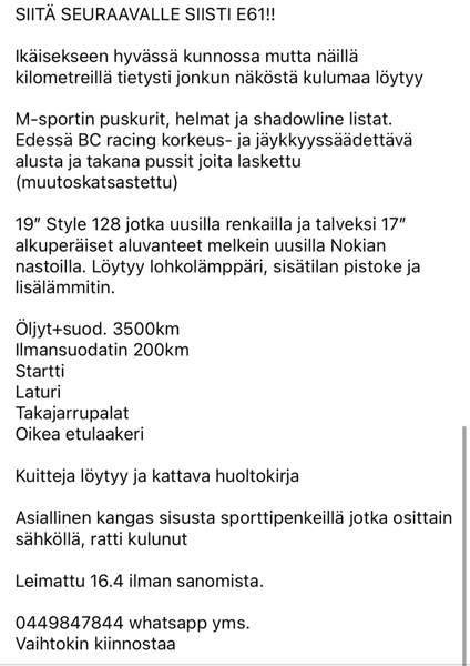 BMW 525 Kokkola - valokuva 7