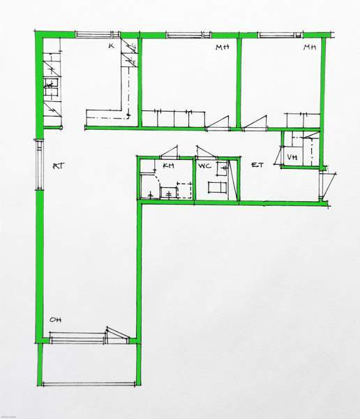 3h + k + lasp + kph + erill. wc + vh  Pieksämäki - изображение 2
