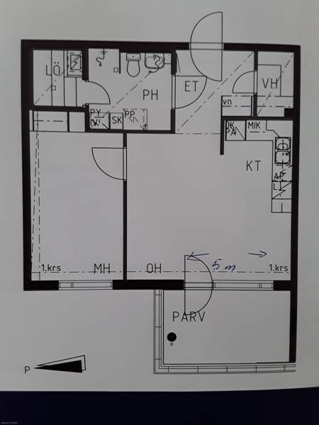 2h + avok + s + vh+lasitettu parveke  Vantaa - photo 2