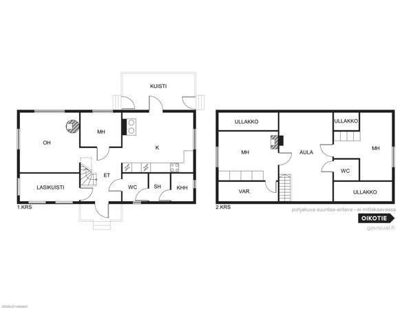 4h, k, eteinen, aula, 2 x wc, sh, khh, lasikuisti,  Mynämäki - изображение 4