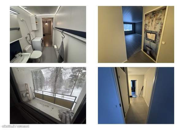 3h + keittiö, vaatehuone ja parveke.  Ювяскюля - изображение 4