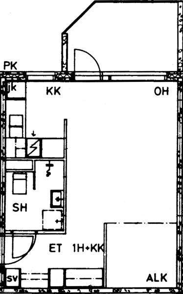 1h+alkovi+kph+kk+ iso lasitettu parveke  Helsinki – foto 2