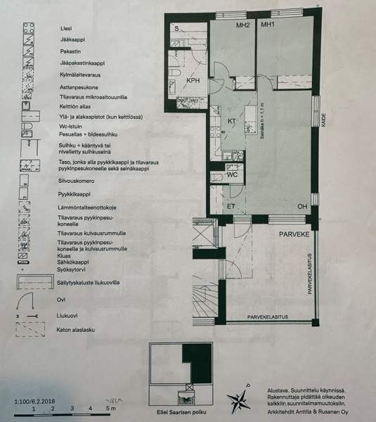 3h + avok + kph + wc + s + p  Helsinki – foto 3
