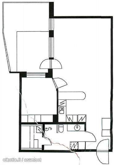 2h + avok + s + terassipiha  Helsinki - photo 3