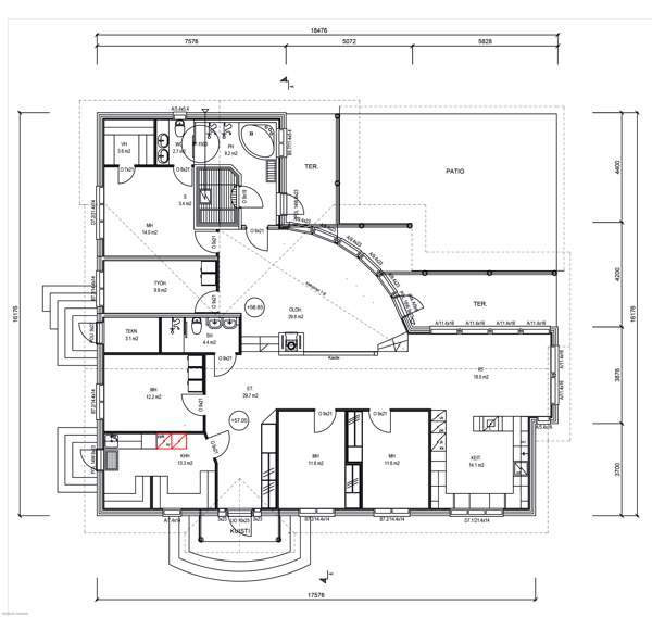 5 mh, k, rh, oh, kph/wc x 2, s, khh, et, arki et,  Paimio - изображение 2