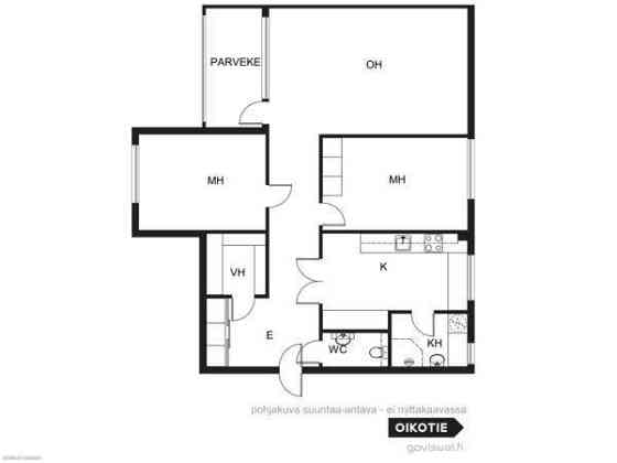 3-4h + k + vh + lasitettu p  Espoo