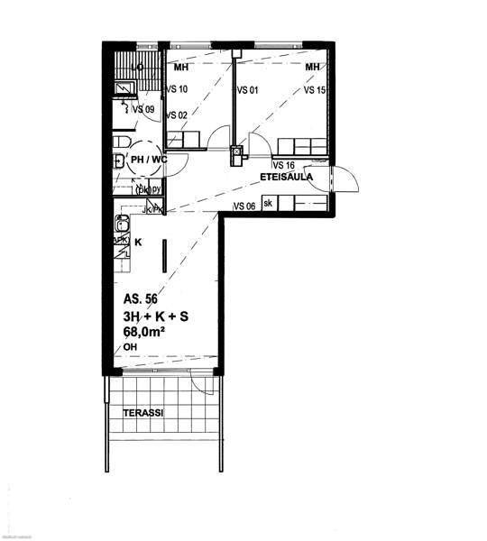3h + s + terassipiha  Tampere - photo 8