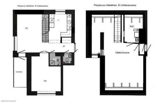 3h + k + p (yhtiöjärj. 2h + k + ullakko)  Турткуль