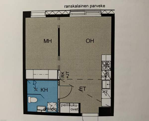 2h/kt + kph + ranskalainen parveke  Тампере - изображение 6