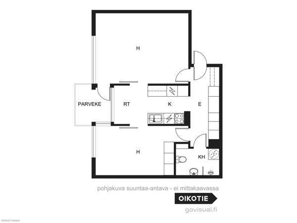 2h + k + kph + lasitettu parveke  Helsinki - изображение 3