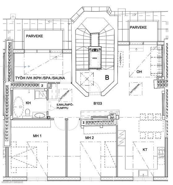 4h + kt + kph + 2 parveketta  Helsinki - photo 4