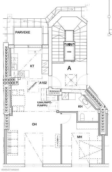 2h + kt + kph + parveke  Helsinki - изображение 4