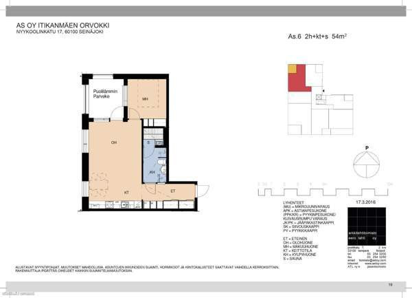 2h + s + lämmitetty parveke  Сейняйоки - изображение 4