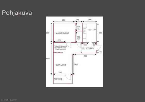 2h + p+vh+parveke  Oulu