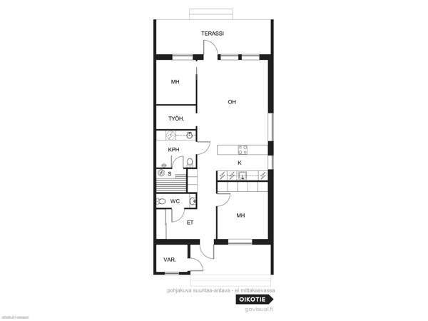 3h+k+s+khh+wc+varasto  Luga – foto 2