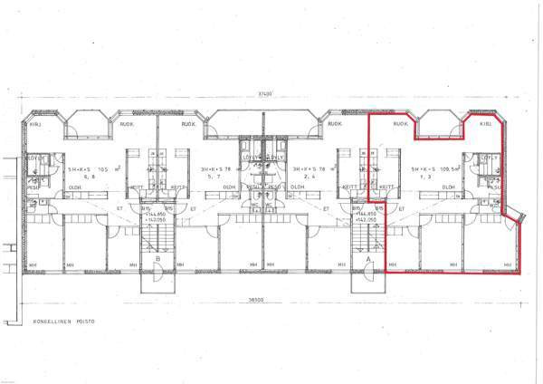 5h + k + s + p + askartelutila + autotalli  Каяни - изображение 1