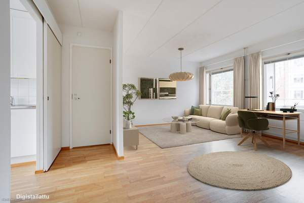 2h, keittiö, kph/wc/s, lasitettu parveke  Helsinki – foto 1