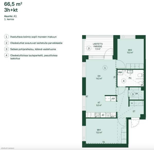 3h + kt + lasit.p  Hämeenlinna - valokuva 2