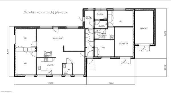 4mh + k + oh + wc + s + ph + 2varastoa  Kurikka - photo 1