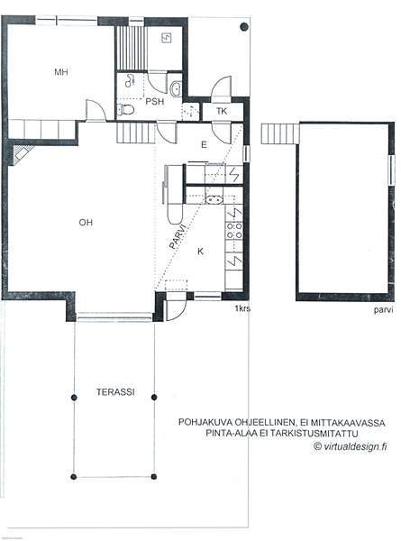 2h, avokeittiö, parvi, kylpyhuone ja sauna + varas  Helsinki - photo 2