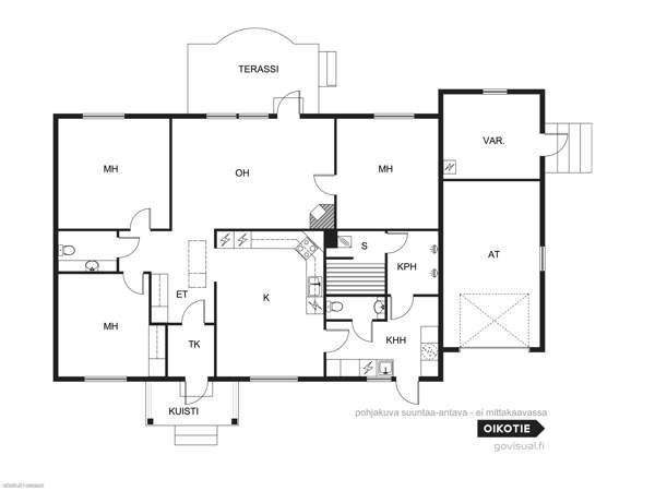 4h+k,khh,sauna,2wc,varasto,autotalli,ulkovarasto  Orimattila – foto 4