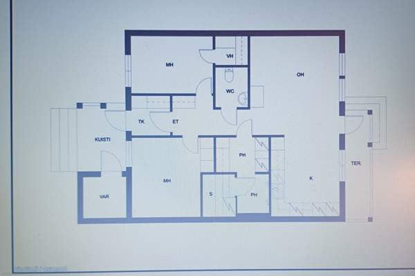3h, avokeittiö, WC, sauna, autokatos  Kemiönsaari - valokuva 3