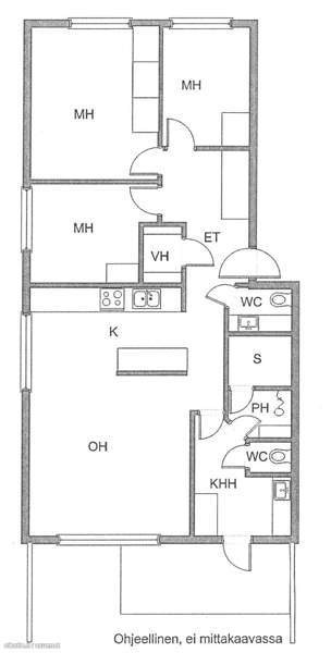 4h + k + s + ph + khh + vh + 2 wc  Muurame - valokuva 8