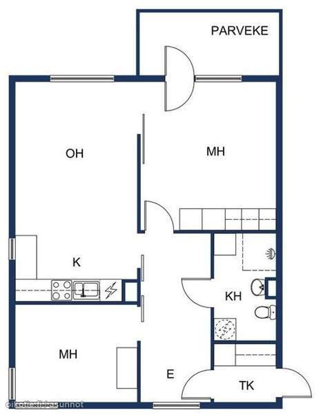 3h avokeittiö + parveke (yhtiöjärjestyksen mukaan  Эспоо - изображение 2