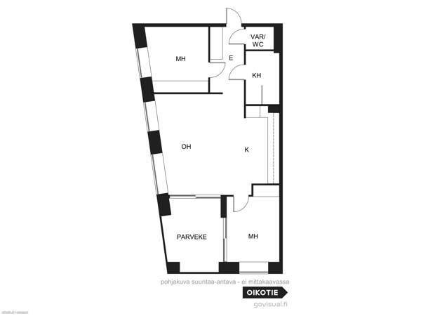 3h + avok + erilis WC + parveke  Helsinki - изображение 1