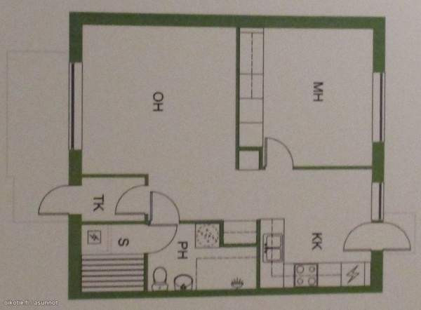 2h + k + s + terassi + varasto  Loppi - valokuva 2