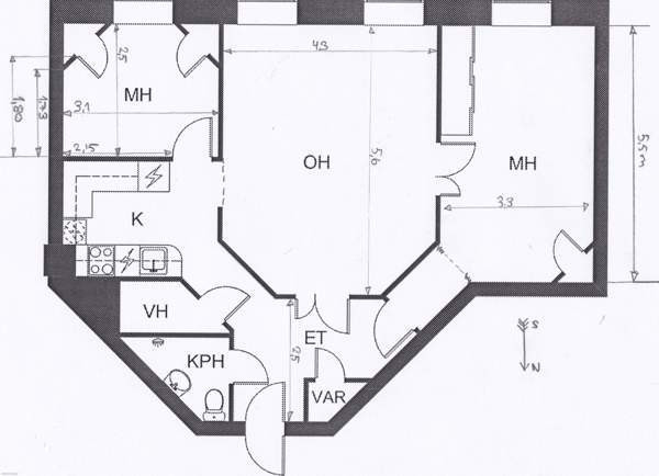 3h+k+kph+eteinen  Helsinki – foto 2