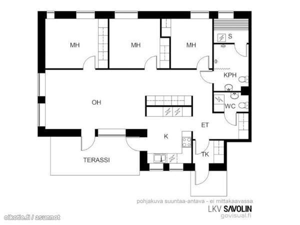 4h + k + s + p +erillinen wc johon mahtuu pesutorn  Jyväskylä - valokuva 1