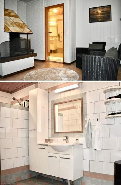 3mh+olohuone+avokeittiö+takkahuone+sauna+kph+wc+au  Kaskinen - valokuva 3