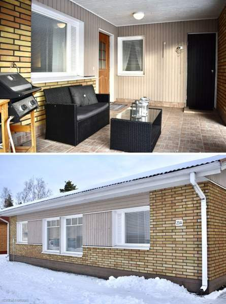 3mh+olohuone+avokeittiö+takkahuone+sauna+kph+wc+au  Kaskinen - valokuva 1