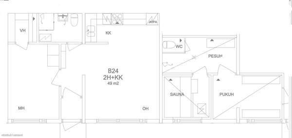 2h + avok + terassi  Asikkala - photo 2