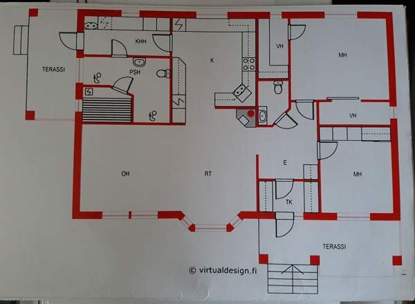 3h+k+s+khh+kellari/varasto+ullakko+kahden  auton t  Espoo - valokuva 3