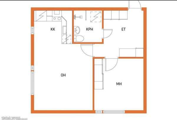 2h + avok + eteinen + kylpyhuone  Helsinki - valokuva 3