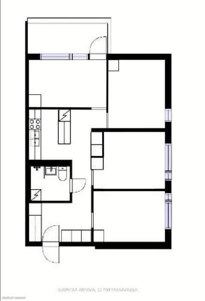 4h + kk + p (yj. 3h + k)  Helsinki - valokuva 2