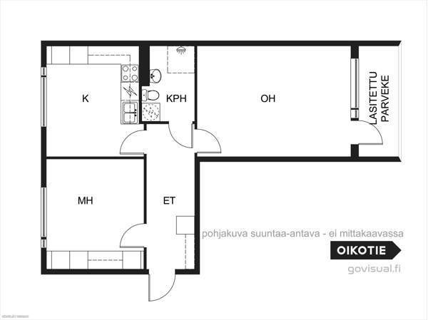2h+k + parveke  Outokumpu - photo 2