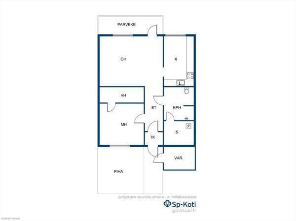 2h + s+ k+parveke  Virrat - valokuva 3